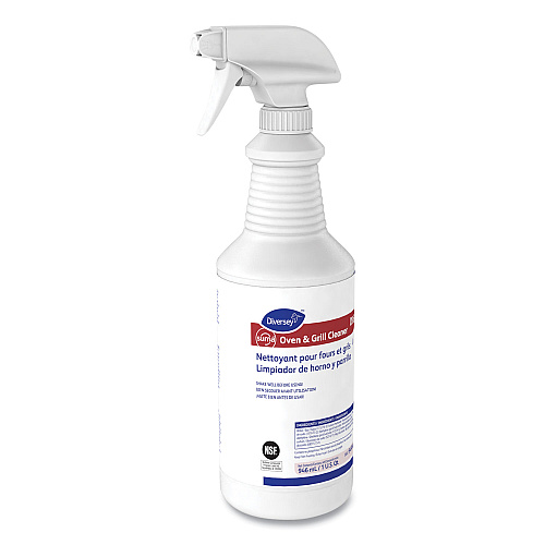 Diversey Suma Oven and Grill Cleaner, Neutral, 32 oz, Spray Bottle, 12/Carton (948049)