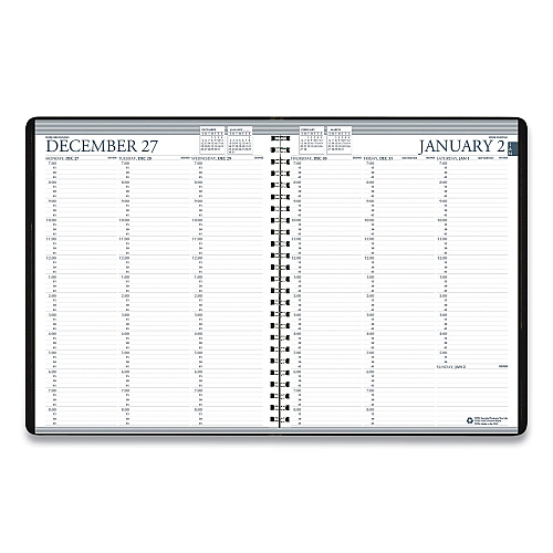 House of Doolittle Recycled Professional Weekly Planner, 15-Minute Appts, 11 x 8.5, Blue Wirebound Soft Cover, 12-Month (Jan to Dec): 2026 (27207)