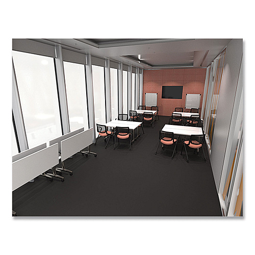 Union & Scale Workplace2.0 Nesting Training Table, Rectangular, 60w x 24d x 29.5h, Silver Mesh (24393616)