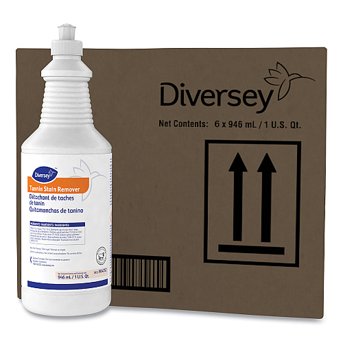 Diversey Tannin Stain Remover, 32 oz Bottle, Fruity, 6/CT (101109759)