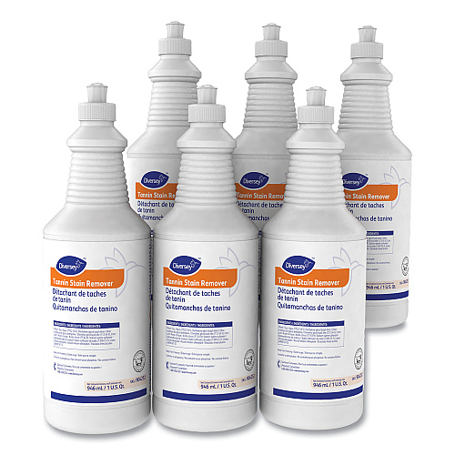 Diversey Tannin Stain Remover, 32 oz Bottle, Fruity, 6/CT (101109759)