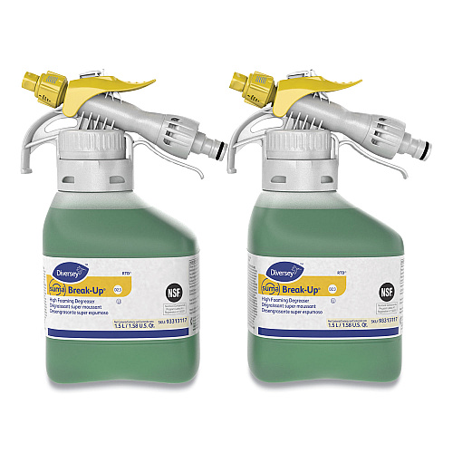 Diversey Suma Break-Up Heavy-Duty Foaming Grease-Release Cleaner, 1,500 mL Bottle, 2/Carton (93313117)