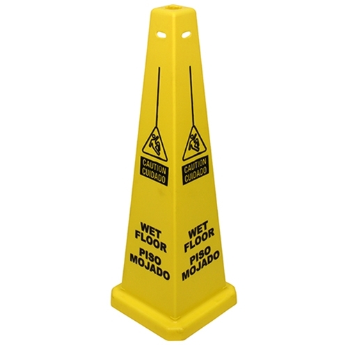 Sign 36 Inch Caution Wet Floor, Case Of 5 (23879)