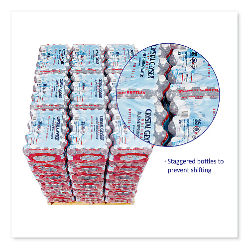 Crystal Geyser Alpine Spring Water, 16.9 oz Bottle, 35/Carton, 54 Cartons/Pallet (35001)