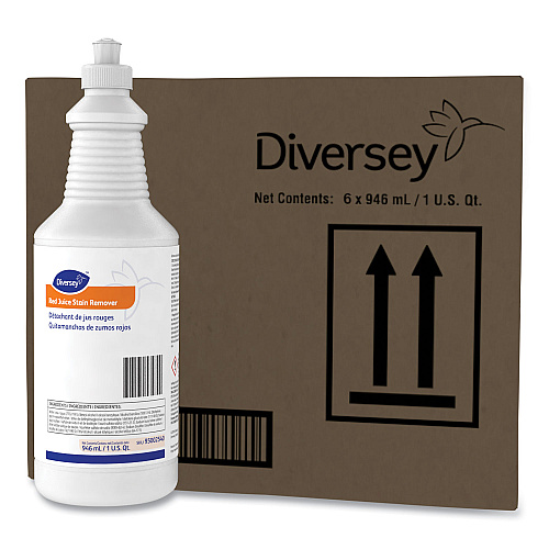Diversey Red Juice Stain Remover, 32 oz Bottle, 6 Bottles/Carton (95002540)