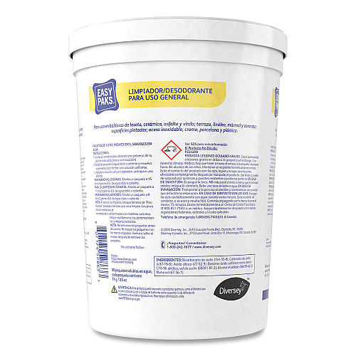 Easy Paks All-Purpose Cleaner/Deodorizer, 90 .5 oz Packets/Tub, 2 Tubs/Carton (990651)