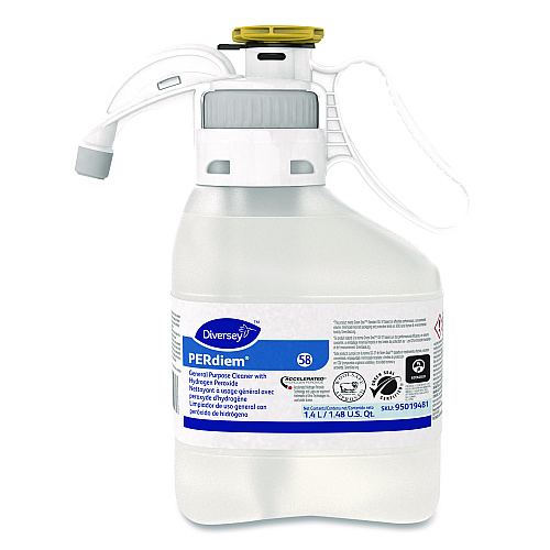 Diversey PERdiem Concentrated General Cleaner with Hydrogen Peroxide, 47.34 oz, Bottle, 2/Carton (95019481)