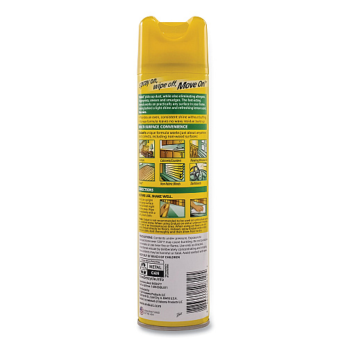 Diversey Endust Multi-Surface Dusting and Cleaning Spray, Lemon Zest, 12.5 oz Aerosol Spray, 6/Carton (CB508171)