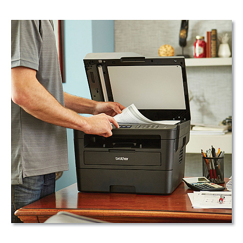 Brother MFCL2750DWXL XL Extended Print Compact Laser All-in-One Printer with Up to 2-Years of Toner In-Box
