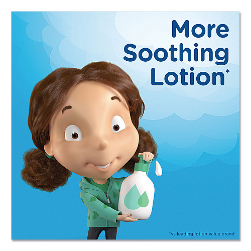 Puffs Plus Lotion Facial Tissue, 2-Ply, White, 124/Box, 3 Box/Pack, 8 Packs/Carton (39363)