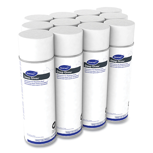 Diversey Deep Gloss Stainless Steel Maintainer, 16 oz Aerosol Spray, 12/Carton (94970590)
