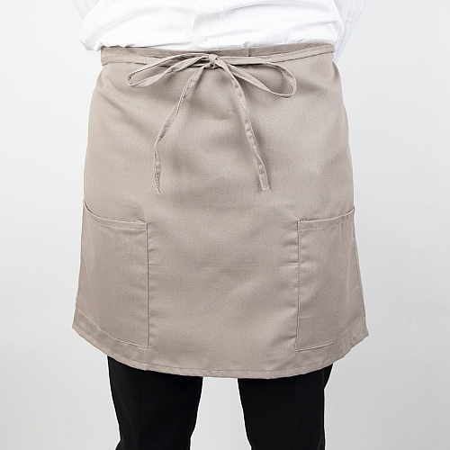 Mariposa Half-bistro Apron 18x30 Grey, Pack Of 12 (PNP-BISTROHLF-GRY)