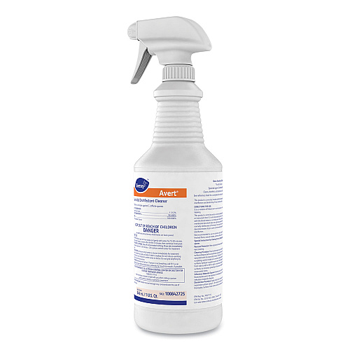 Diversey Avert Sporicidal Disinfectant Cleaner, 32 oz Spray Bottle, 12/Carton (100842725)