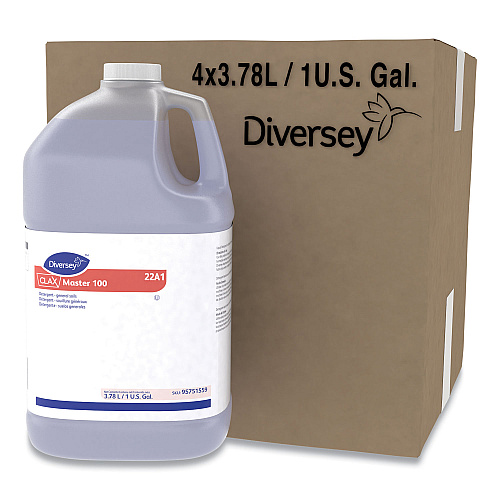 Diversey Clax Master 100, Liquid, Unscented, 4/Carton (95751559)