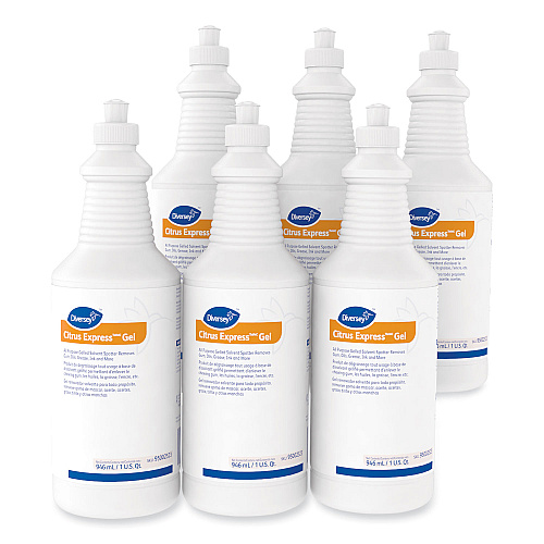 Diversey Citrus Express Gel Spotter, Citrus Scent, 32 oz Squeeze Bottle, 6/Carton (95002523)