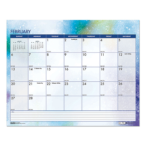 House of Doolittle Recycled Cosmos Wall Calendar, Night Sky Artwork, 14.88 x 12, White/Multicolor Sheets, 12-Month (Jan to Dec): 2026 (3459)