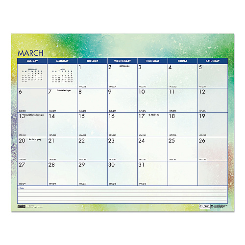 House of Doolittle Recycled Cosmos Wall Calendar, Night Sky Artwork, 14.88 x 12, White/Multicolor Sheets, 12-Month (Jan to Dec): 2026 (3459)
