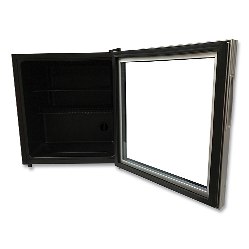 Avanti 1.6 Cu. Ft. Refrigerator/Beverage Cooler, 18.25 x 17.25 x 20, Black/Platinum Trim Glass Door (ARBC17T2PG)
