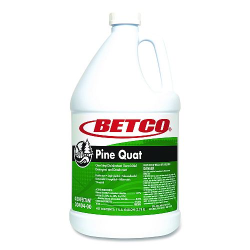 Betco Pine Quat Disinfectant, Pine Scent, 128 oz Bottle, 4/Carton (3040400)