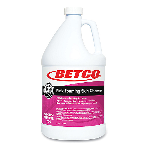 Betco Pink Foaming Skin Cleanser Refill, Fresh Scent, 1 gal, 4/Carton (7500400)