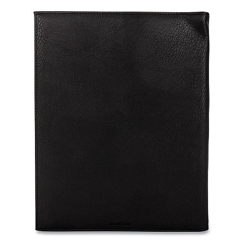 Bond Street Faux-Leather Padfolio, 9 x 12 Pad, 9.75 x 12.5, Black (5042BSBLACK)