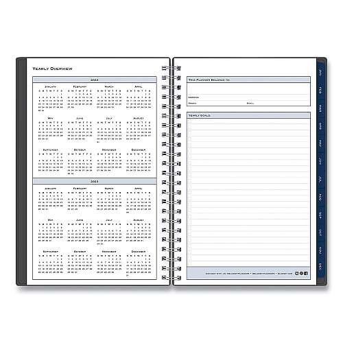 Blue Sky Passages Weekly/Monthly Planner, 8 x 5, Charcoal Cover, 12-Month (Jan to Dec): 2026 (100010)