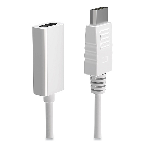 NXT Technologies DisplayPort to HDMI Adapter, 6", White (24400011)