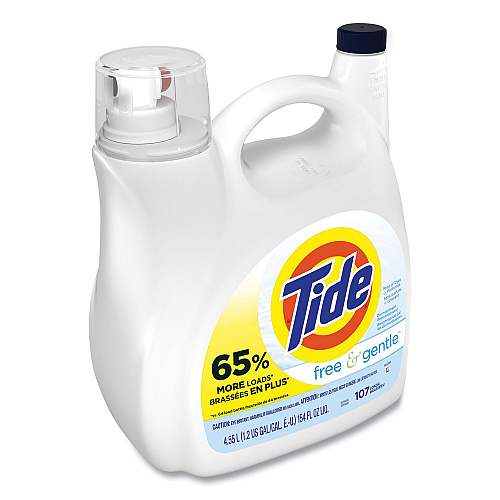Tide&reg; Free and Gentle Liquid Laundry Detergent, 154 oz. Pump Bottle (57471)