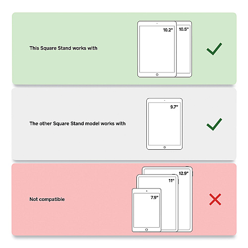 Square Stand POS System with Card Reader for iPad, iPad Air and iPad Pro, Wi-Fi (0590)