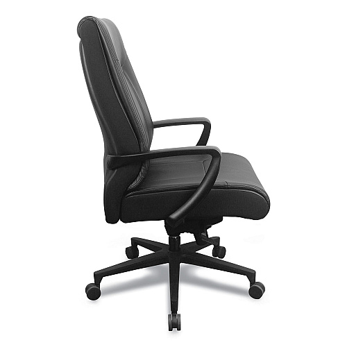 Tempur-Pedic by Raynor Executive Chair, Supports up to 250 lbs, 20.5" to 23.5" Seat Height, Supports up to 250 lbs, Black (TP2500BLKL)