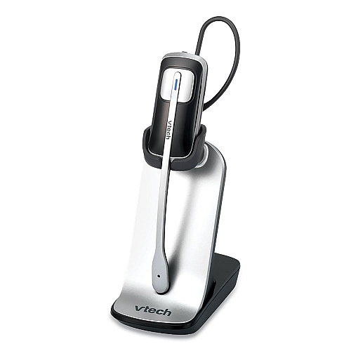 Vtech IS6200 Monaural Convertible Headset, Black/Silver