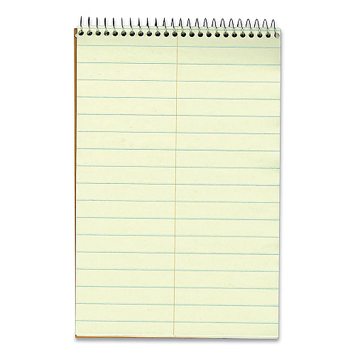 Ampad Steno Pads, Pitman Rule, White Cover, 80 Green-Tint 6 x 9 Sheets (25275)