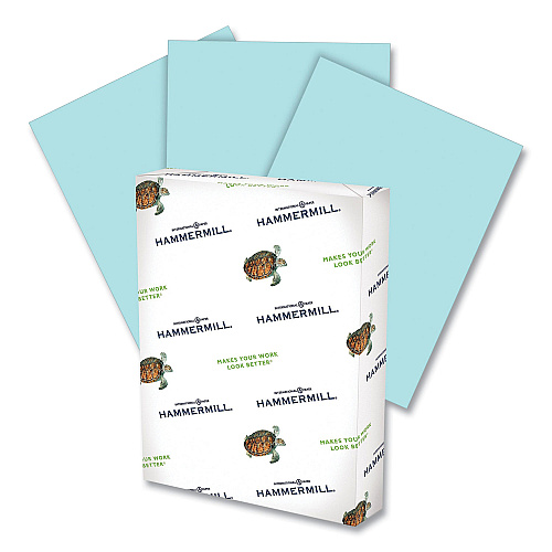 Hammermill Colors Print Paper, 20 lb Bond Weight, 11 x 17, Blue, 500/Ream (102137)