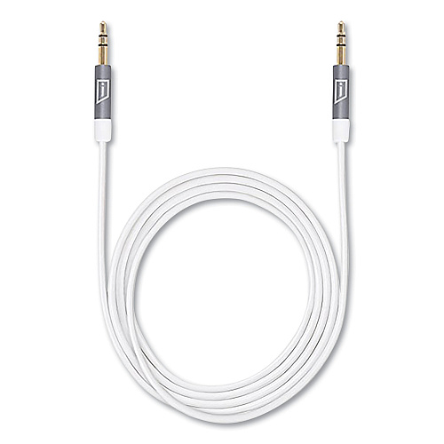 Targus iStore 3.5 mm AUX Audio Cable, 4.9 ft, White (ACC100009CAI)