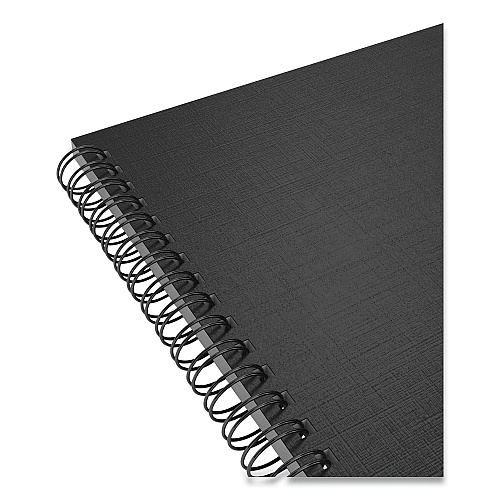 TRU RED Wirebound Soft-Cover Project-Planning Notebook, 1-Subject, Project-Management Format, Black Cover, (80) 9.5 x 6.5 Sheets (24377281)