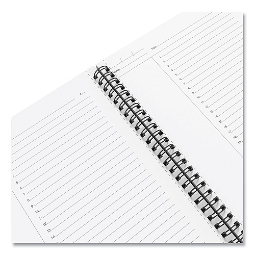 TRU RED Wirebound Soft-Cover Project-Planning Notebook, 1-Subject, Project-Management Format, Black Cover, (80) 9.5 x 6.5 Sheets (24377281)