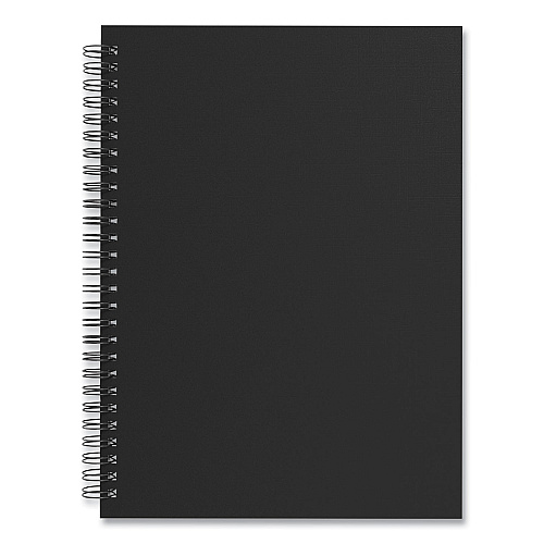 TRU RED Wirebound Soft-Cover Project-Planning Notebook, 1-Subject, Project-Management Format, Black Cover, (80) 9.5 x 6.5 Sheets (24377281)