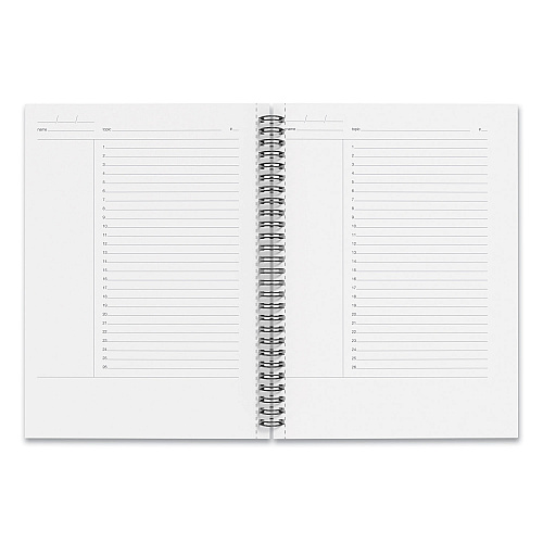 TRU RED Wirebound Soft-Cover Project-Planning Notebook, 1-Subject, Project-Management Format, Black Cover, (80) 9.5 x 6.5 Sheets (24377281)