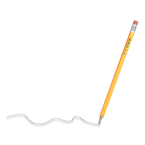 TRU RED Wooden Pencil, HB (#2), Black Lead, Yellow Barrel, 48/Pack (24424026)