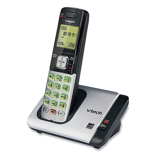 Vtech CS6719-2 Two-Handset Cordless Telephone System, DECT 6.0, Silver/Black (CS51192)