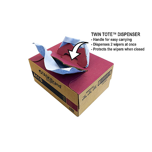 Taskbrand Advantage Series Cleaning Cloths -12x16.75 - Blue, Case Of 150 (N-A115ITB)