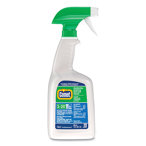 Comet Disinfecting-Sanitizing Bathroom Cleaner, 32 oz Trigger Spray Bottle, 8/Carton (22569CT)