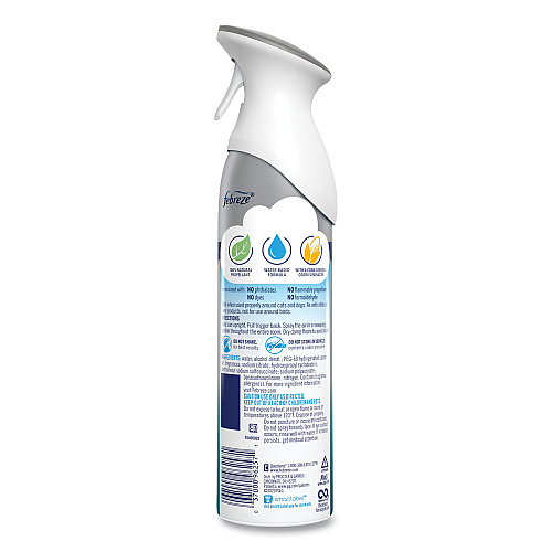 Febreze AIR, Heavy Duty Crisp Clean, 8.8 oz Aerosol Spray, 6/Carton (96257)
