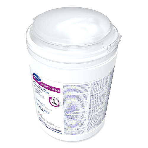 Diversey Oxivir TB Disinfectant Wipes, 6 x 6.9, Characteristic Scent, White, 160/Canister, 4 Canisters/Carton (101105152)