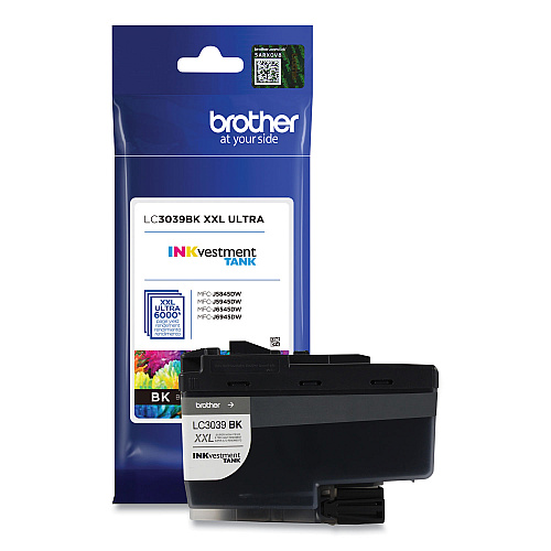 Brother LC3039BKS INKvestment Ultra High-Yield Ink, 6,000 Page-Yield, Black