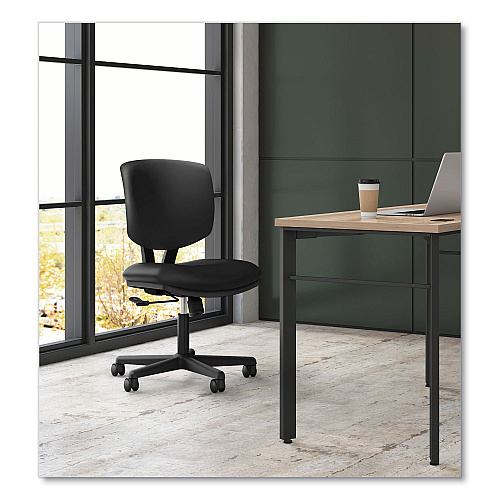 HON Volt Series Task Chair, Supports Up to 250 lb, 18" to 22.25" Seat Height, Black (5701GA10T)