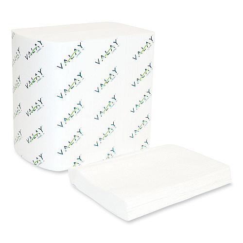 Morcon Paper Valay Interfolded Napkins, 1-Ply, White, 6.5 x 8.25, 6,000/Carton (4545VN)