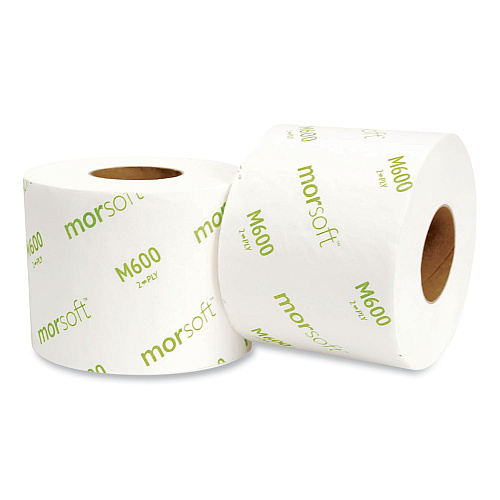 Morsoft&reg; Standard Toilet Paper, 2-Ply, 600 Sheets, 48 Rolls (M600)