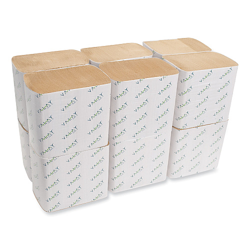 Morcon Paper Valay Interfolded Napkins, 2-Ply, 6.5 x 8.25, Kraft, 6,000/Carton (5000VN)