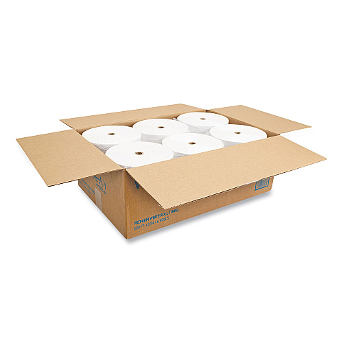 Morcon Paper Valay Proprietary Roll Towels, 1-Ply, 8" x 800 ft, White, 6 Rolls/Carton (VW888)